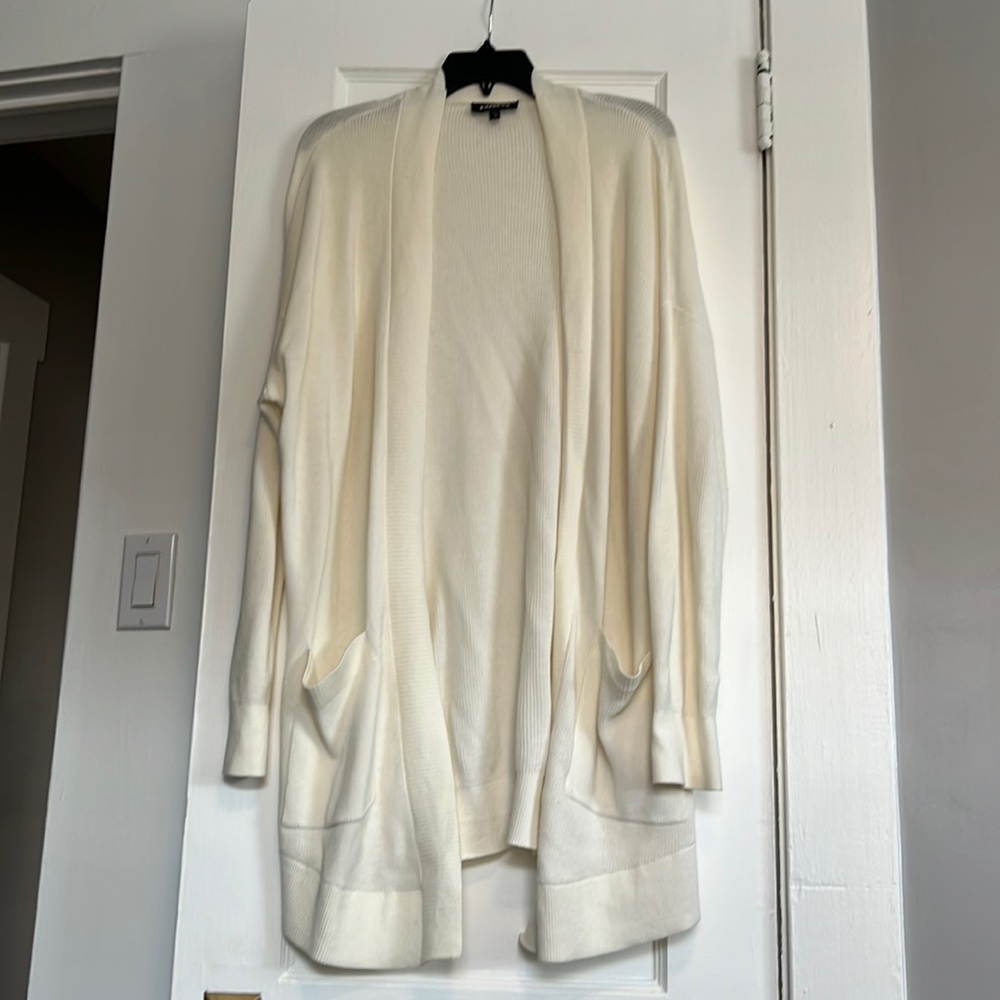 Express Cream long cardigan